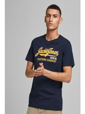 Jack & Jones 12180867 On Denim Goods  Yazılı T-Shirt