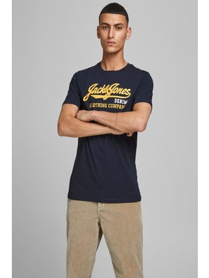 Jack & Jones 12180867 On Denim Goods  Yazılı T-Shirt