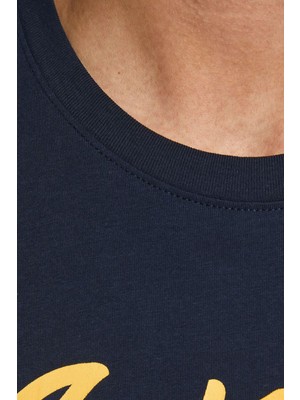 Jack & Jones 12180867 On Denim Goods  Yazılı T-Shirt