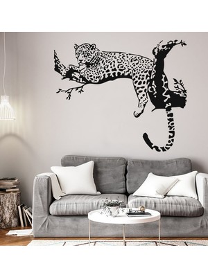 Sticker Sepetim Leopar Dekoratif Duvar Sticker