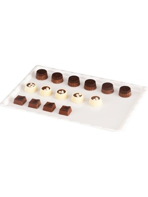 Zicco Çikolata Teşhir Tepsisi, Polikarbon 20 x 30 cm. Beyaz
