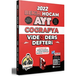 Benim Hocam Yayınları AYT 2022 Coğrafya Video Ders Defteri