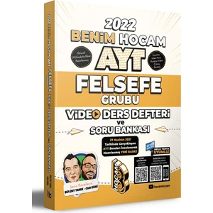 Benim Hocam Yayınları AYT 2022 Felsefe Grubu Video Ders Defteri ve Tamamı Video Çözümlü Soru Bankası