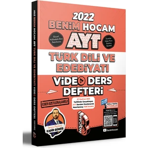 Benim Hocam Yayınları AYT 2022 Türk Dili ve Edebiyatı Video Ders Defteri