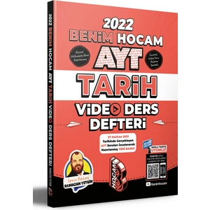 Benim Hocam Yayınları  AYT 2022 Tarih Video Ders Defteri