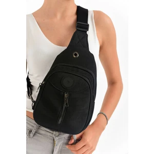 Kadın Krinkıl Body Bag Çapraz Askılı Sırt ve Omuz  Çantası