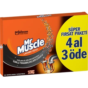 Mr Muscle Granül Lavabo Açıcı 4 Al 3 Öde
