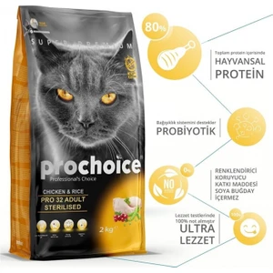 Pro Choice Tavuklu ve Pirinçli Kısırlaştırılmış Kedi Maması 15 kg