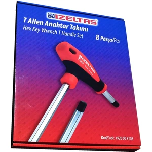 T Tipi Allen Anahtar Takımı 8 Parça