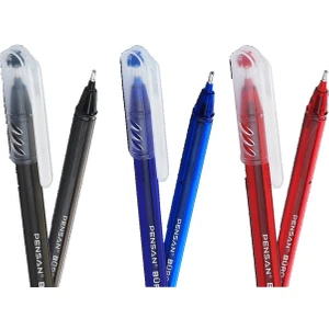 Tükenmez Kalem 3 Renk 1.0 mm Büro Tipi Ballpoint Pensan Büro Tükenmez Kalem 1.0 mm 2270