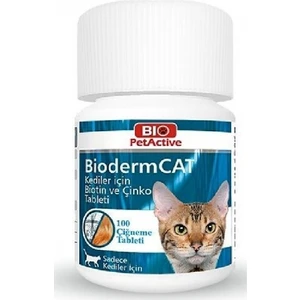 Bio Pet Active  Biodermcat Biotin ve Çinko 100 Tablet