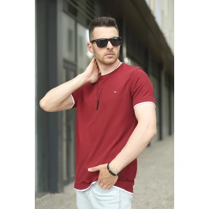 Koben Parça Kumaş Detaylı Erkek Slim Fit Tshirt
