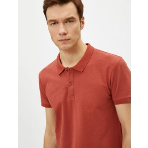 Erkek Polo Yaka Tişört Basic Kısa Kollu Pamuklu