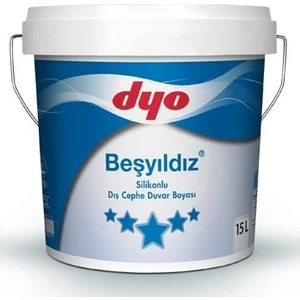 Beşyıldız Silikonlu Dış Cephe Boyası 15 Lt Senfonik Mavi
