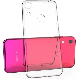 Huawei Honor 8A Kılıf Şeffaf Silikon Hibrit Case