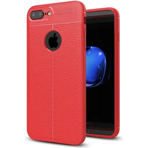 Apple iPhone 7 Plus Kılıf Deri Tarzı Niss Silikon Case