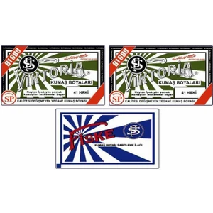 41 Kumaş Boyası Haki 2'li + Fiske Sabitleyici