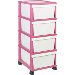 Sağlam Plastik Elegant Düz Komidin Pembe