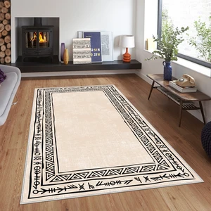 Confidence Home Dijital Baskı Yıkanabilir Kaymaz Taban Salon Halısı Mutfak Halısı Koridor Halısı