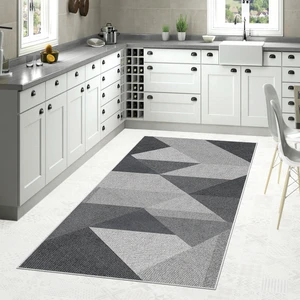 Confidence Home Dijital Baskı Yıkanabilir Kaymaz Taban Salon Halısı Mutfak Halısı Koridor Halısı