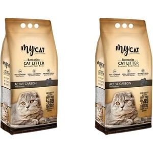 Mycat Bentonit Kedi Kumu Aktif Karbon Ince Taneli- 20 lt