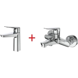 Bevel Lavabo ve Banyo Bataryası Seti BV1500+BV2500
