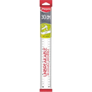 Maped 30 cm Study Kırılmaz Şeffaf Cetvel 245620