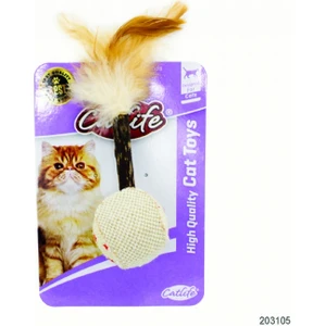 203105- Tüylü Hacıyatmaz Kedi Oyuncağı