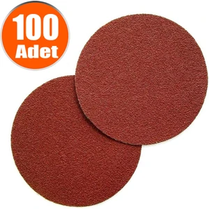 Cırt Zımpara 125 mm Spiral Avuç Taşlama 80 KUM (100 ADET)