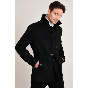 Slim Fit Cepli Pamuklu Kaşe KABAN Erkek KABAN 5841015