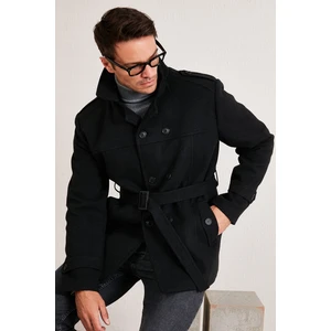 Slim Fit Cepli Pamuklu Kaşe KABAN Erkek KABAN 5841015