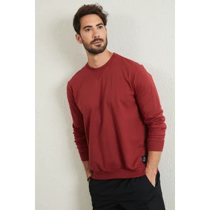 Şardonlu Slim Fit Bisiklet Yaka Kışlık Sweat Erkek SWEAT 5975001