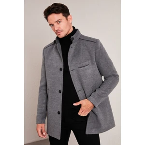 Slim Fit Pamuklu Kaşe KABAN Erkek KABAN 5841012