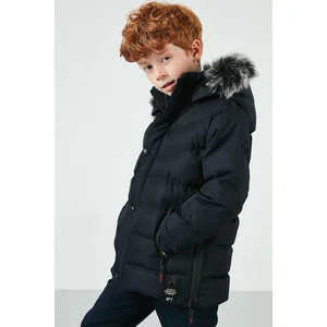 Suni Kürklü Peluş Astarlı Çıkarılabilir Kapüşonlu Mont Erkek Çocuk MONT 5763028