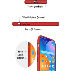 Kzy Huawei Mate 10 Lite Kapak Içi Kadife Lansman Silikon Kılıf - Turuncu
