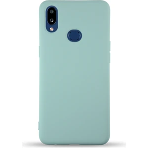 Kzy Samsung Galaxy A10S Kapak Içi Kadife Lansman Silikon Kılıf - Turkuaz