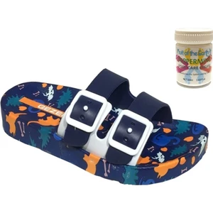 Gzr Erkek Çocuk Plaj Ev Deniz Havuz Günlük TERLIK+50ML Topuk Çatlağı ve Nasır Giderici Krem Hediye