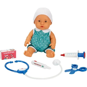 Dollz'n More Bebelou Doktor Zamanı Sesli Bebek Seti 35 Cm. - Mavi