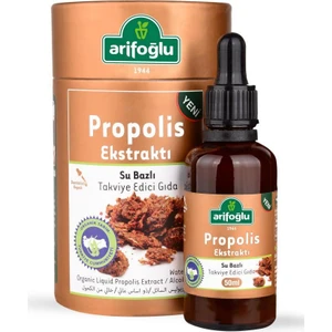 Organik %5 'lik Propolis Ekstraktı Su Bazlı Takviye Edici Gıda 50 ml