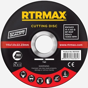 Rtrmax RDI11510 Inox Kesme Diski 115*1.0*22 mm