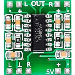 PAM8403 Mini Ses Yükseltici Class D 2x3w Amfi Kartı Stereo Dijital Amfilikatör Müzik Ses Yükseltici