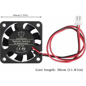 Dc 12V Fan 4X4CM 40X40MM -- Soğutucu Kuluçka Peltier Ekran Kartı