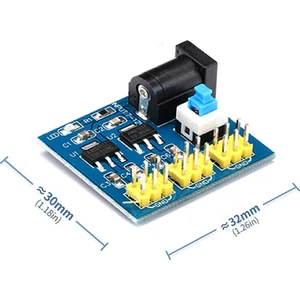 5V 3.3V - 2 Çıkışlı Voltaj Düşürücü Güç Kaynağı Modülü Giriş 12V