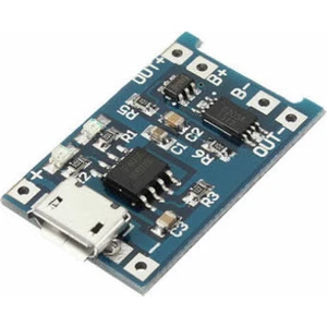 TP4056 Korumalı Lityum Pil Şarj Devresi Micro USB Batarya