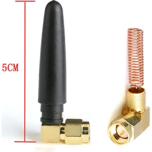433Mhz RF 3dBi SMA Erkek 90 Derece Anten 5cm Kablosuz Haberleşme Modül Cihaz Omni Radyo
