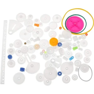 85 Parça Plastik Dişli Seti (Oyuncak - Tekerlek - Mil - Çark)