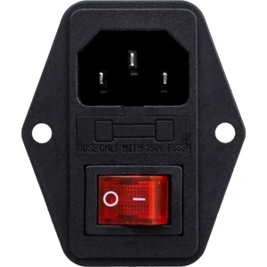 220V Power Soketi Erkek Anahtarlı Açma Kapama Anahtarı Sigorta Yuvası Kulaklıklı Montaj Tip