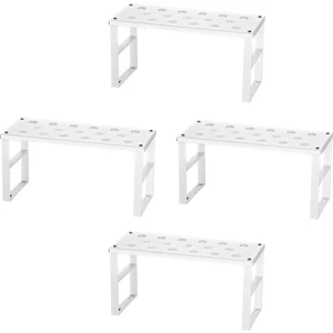 Dolap Içi Düzenleyici Raf Tabak Bardak Rafı Küçük Metal Raf 4'lü