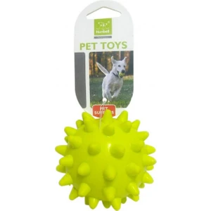 Köpek Oyuncağı Zilli Kirpi Top Sarı 9 cm