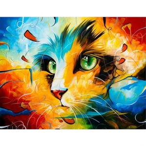Hapy Hoby Kedi Portre 2 Sayılarla Boyama Seti  40 x 50 cm